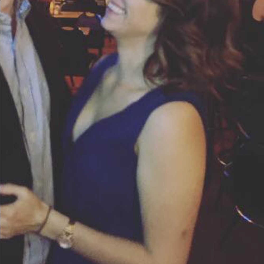 Navy blue free people dress